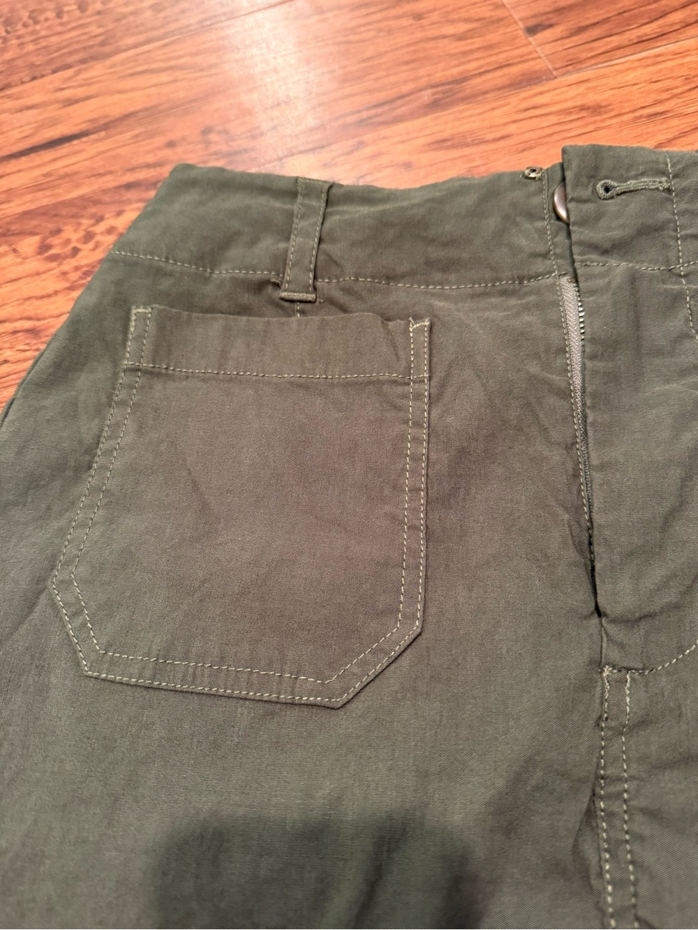 Anthropologie Maeve Army Green Mini Skirt XS - Picture 6 of 8